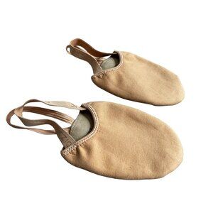 Capezio Nude Leather Sz XXL Half Sole Pointe Dance Shoes